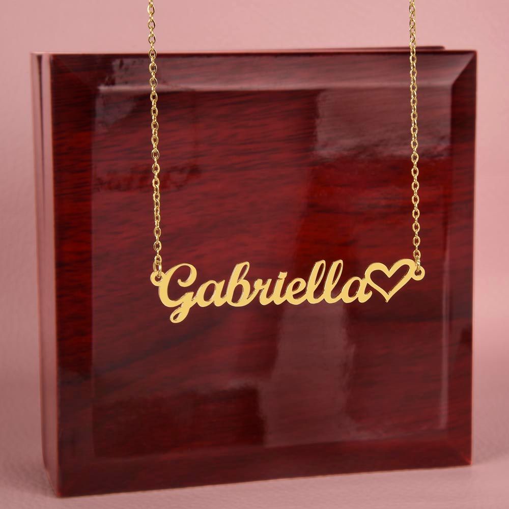 Show Your Loved One The Ultimate Love And Respect With A Name Necklace And Heart