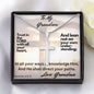 to My Grandson, Trust In The Lord With All Of Your Heart, Gift To Grandson, Cross Necklace