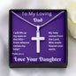 To My Loving Dad Psalm 121:1-2 My Help Comes From The Lord, Artisan Necklace Gift For Dad