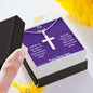 To Dad Cross Necklace, From Your Son - My Help Comes From The Lord, Who Made Heaven And Earth