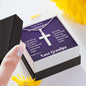 To My Lovely Granddaughter Cross Necklace, - Psalm 121:1-2 My Help Comes From The Lord, Love Grandpa Beautiful Artisan Cross Gift