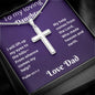 To My Loving Daughter Necklace, Psalm 121:1-2 I Will Lift Up My Eyes To The Hills, Artisan Cross Necklace