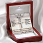 to My Grandson, Trust In The Lord With All Of Your Heart, Gift To Grandson, Cross Necklace