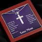 To My Son Cross Necklace, From Whence comes My help? Artisan Cross Necklace