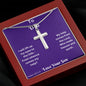 To Dad Cross Necklace, From Your Son - My Help Comes From The Lord, Who Made Heaven And Earth