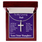 To My Loving Dad Psalm 121:1-2 My Help Comes From The Lord, Artisan Necklace Gift For Dad