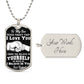 Luxury Military Necklace: 24" (61cm) with upgraded clasp Dog Tag:&nbsp;28.5mm x 51mm