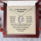 Daughter - Have faith In Yourself - Dainty Heart Necklace