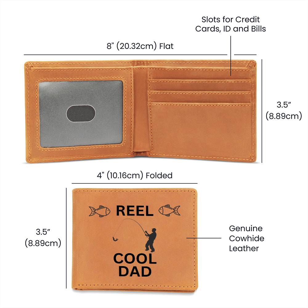 Reel Cool Dad Real Leather wallet