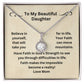 Daughter - Your Faith Can Move Mountains | Eternal Hope Necklace | Gift For Daughter From Mom