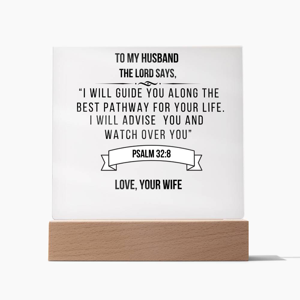 Husband - I Will Advise You, Gift For Husband, Bible