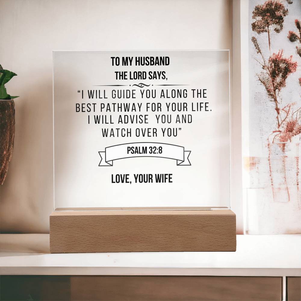 Husband - I Will Advise You, Gift For Husband, Bible