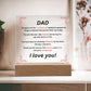 Acrylic Dad Plaque, gift