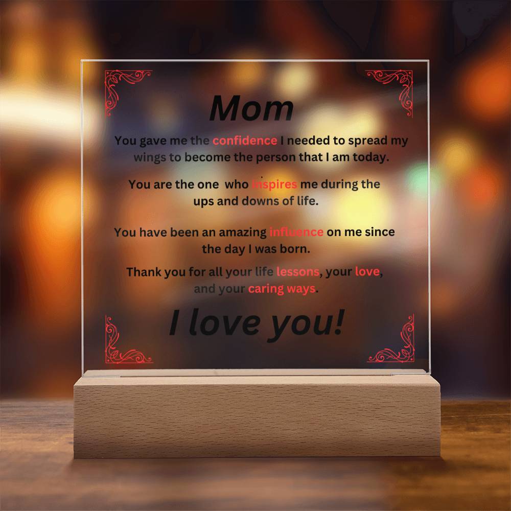 Acrylic Plaque: Illuminated Night Light Decoration