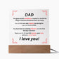 Acrylic Dad Plaque, gift