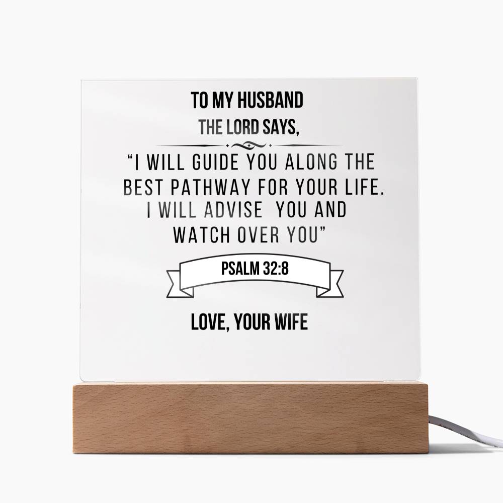 Husband - I Will Advise You, Gift For Husband, Bible