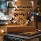 There's No Place Like Grandm's & Grandpa's house  original  Black text /SKU shon-acr-sq-104