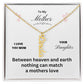 Mother - Between Heaven and Earth, Charm Names Necklace, Gift For Mom Holiday present, Anniversary, Or Birthday Gift