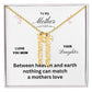 Mother - Between Heaven and Earth, Charm Names Necklace, Gift For Mom Holiday present, Anniversary, Or Birthday Gift