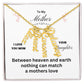 Mother - Between Heaven and Earth, Charm Names Necklace, Gift For Mom Holiday present, Anniversary, Or Birthday Gift