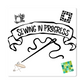 Sewing In Progress Metal Wall sign