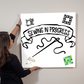 Sewing In Progress Metal Wall sign