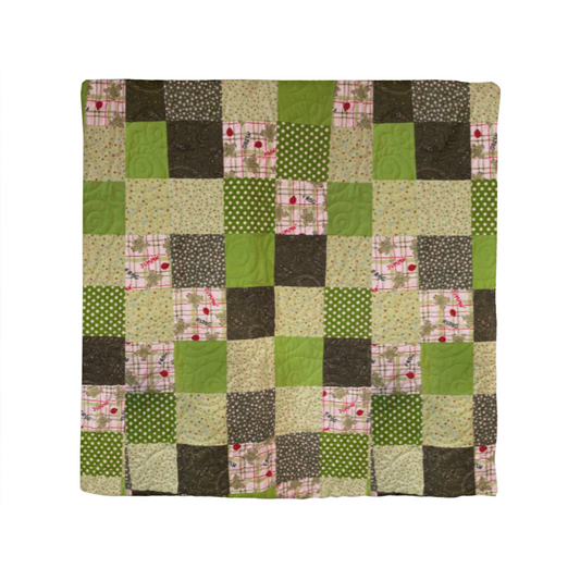 Green Patchwork Quilt classic pillow