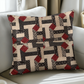Red diamond classic pillow quilted