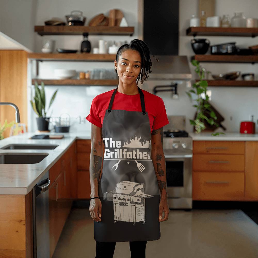 The grill Father BBQ Apron: Grill Like a Pro"