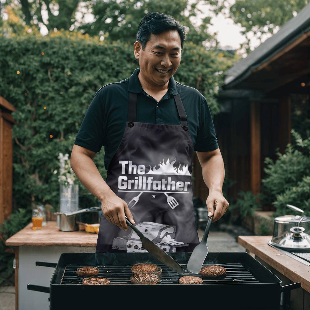 The grill Father BBQ Apron: Grill Like a Pro"