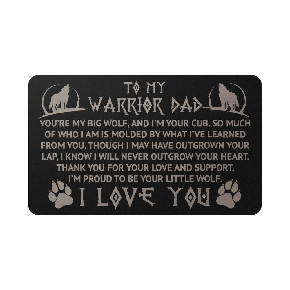 Metal Wallet Insert Card | Show Dad Your Love With This Constant Reminder Card