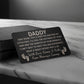 Metal Wallet Insert Card | Daddy Very Soon, You'll Meet Me And Kiss My little Face | Reminder Card