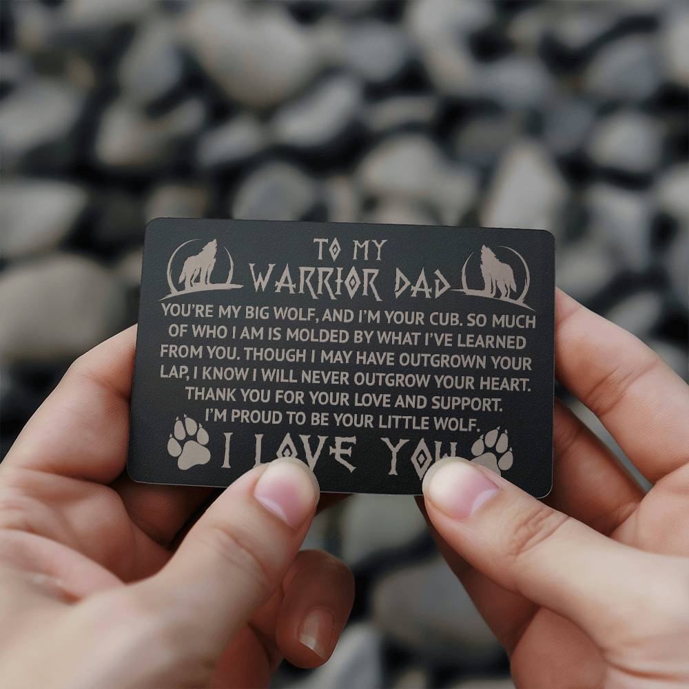 Metal Wallet Insert Card | Show Dad Your Love With This Constant Reminder Card