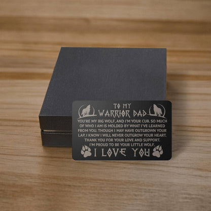 Metal Wallet Insert Card | Show Dad Your Love With This Constant Reminder Card