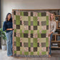 Glenna's green Heirloom woven blanket  1,600 x 1,920 x 3 to size  portrait blanket