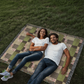 Glenna's green Heirloom woven blanket  1,920 x 1,600 x 3 to size  landscape blanket