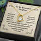 Daughter Dainty Heart Necklace Have Faith In Yourself