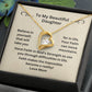 Daughter - Have faith In Yourself - Dainty Heart Necklace