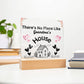 There's No Place Like Grandm's & Grandpa's house  original  Black text /SKU shon-acr-sq-104