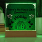 There's No Place Like Grandm's & Grandpa's house  original  Black text /SKU shon-acr-sq-104