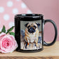 Bucky the Pug Dog Coffee Cup
