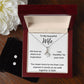 To My Beautiful Wife - Eternal Love Necklace, - Tell Her You Love Her
